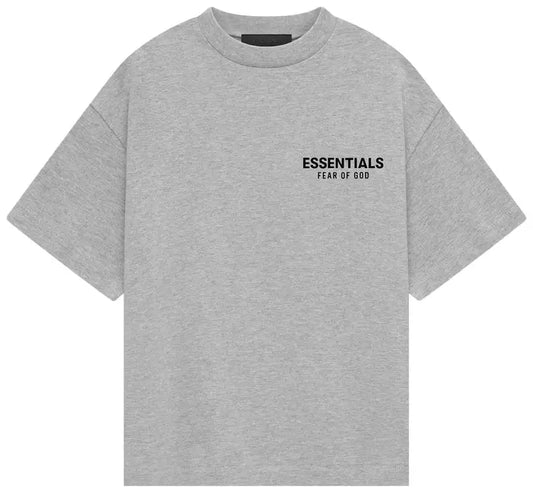 Fear of God Essentials Light Heather Grey Tee FW24