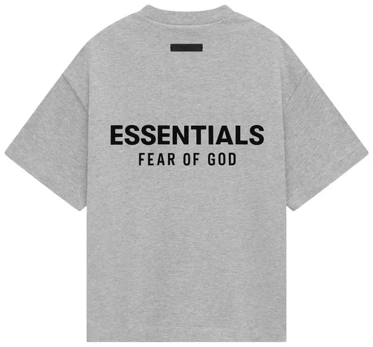 Fear of God Essentials Light Heather Grey Tee FW24